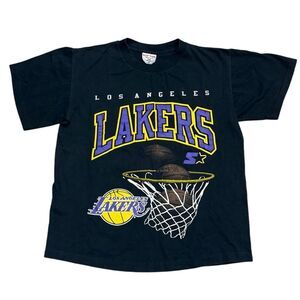Vintage Sof Tee Los Angeles Lakers Single Stitch Short Sleeve T-Shirt Men’s Sz S